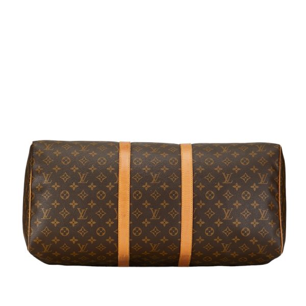 1 0154061 4 Louis Vuitton Monogram Keepall 55 Boston Bag Travel Bag Travel Bag M41424 Brown