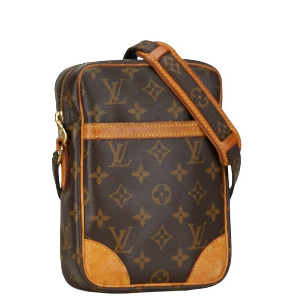 1 0154749 2 Louis Vuitton Monogram Danube Shoulder Bag M45266 Brown