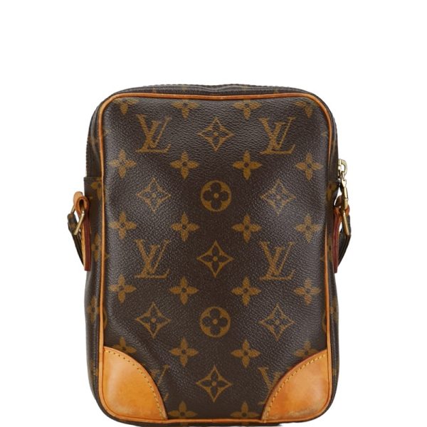 1 0154749 3 Louis Vuitton Monogram Danube Shoulder Bag M45266 Brown