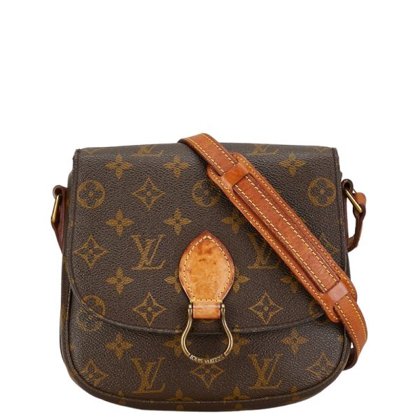 1 0154752 1 Louis Vuitton Saint Cloud MM Shoulder Bag M51243 Brown