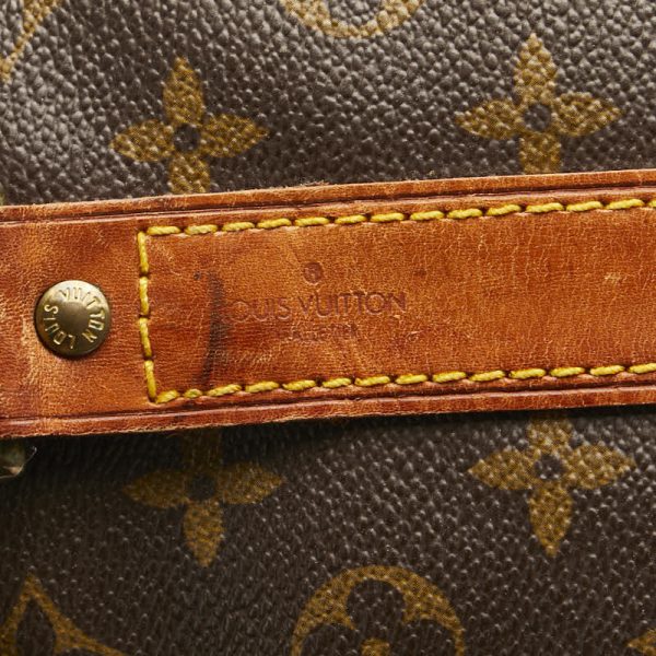 1 0154755 9 Louis Vuitton Monogram Keepall Bandouliere 55 Shoulder Bag Brown