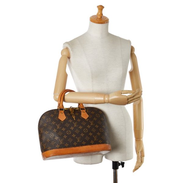 1 0154758 10 Louis Vuitton Monogram Alma PM M51130 Brown