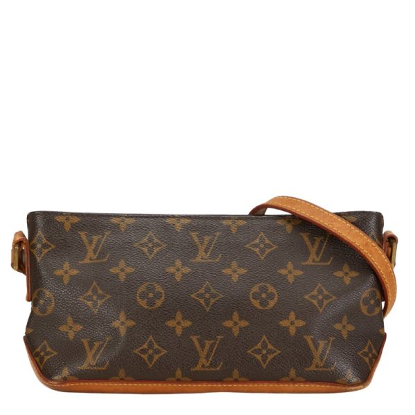 1 0154769 1 Louis Vuitton Monogram Trotter Shoulder Bag M51240 Brown