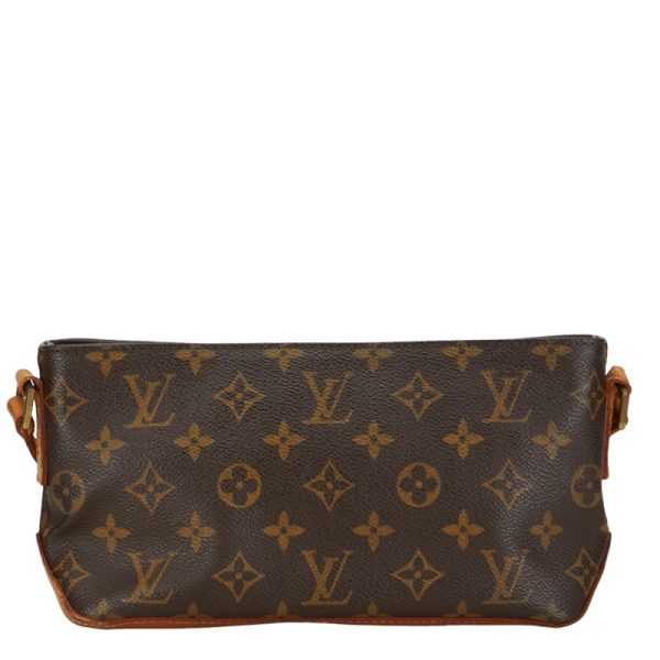 1 0154769 3 Louis Vuitton Monogram Trotter Shoulder Bag M51240 Brown