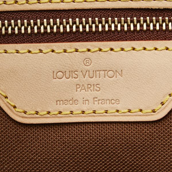 1 0154771 7 Louis Vuitton Monogram Cabas Mezzo Shoulder Bag Tote Brown