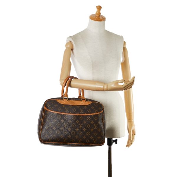 1 0154795 11 Louis Vuitton Monogram Deauville Handbag M47270 Brown