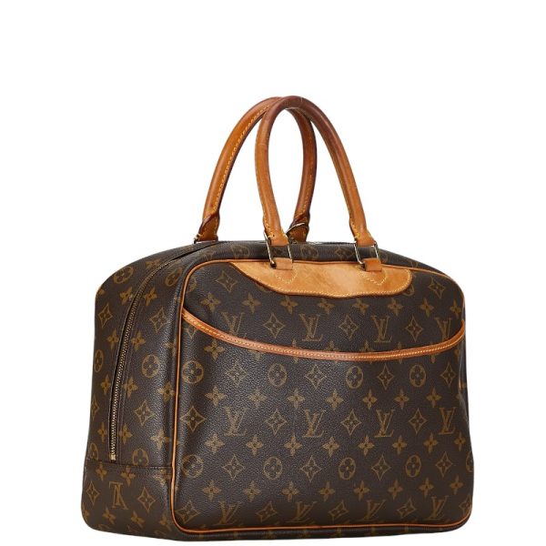 1 0154795 2 Louis Vuitton Monogram Deauville Handbag M47270 Brown