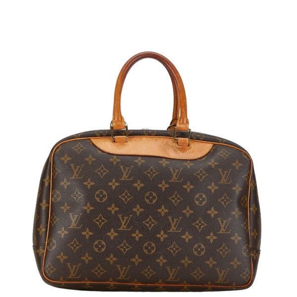 1 0154795 3 Louis Vuitton Monogram Deauville Handbag M47270 Brown