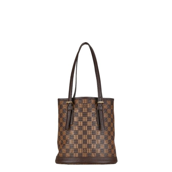 1 0154799 1 Louis Vuitton Damier Male Handbag N42240 Brown PVC Leather