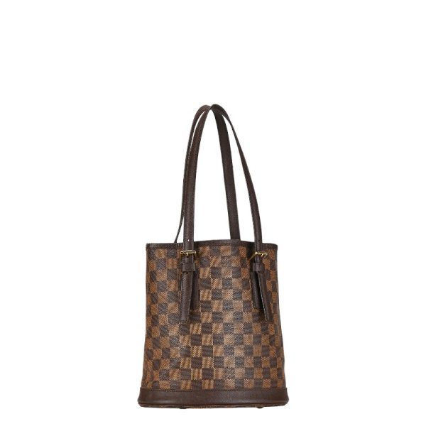 1 0154799 2 Louis Vuitton Damier Male Handbag N42240 Brown PVC Leather