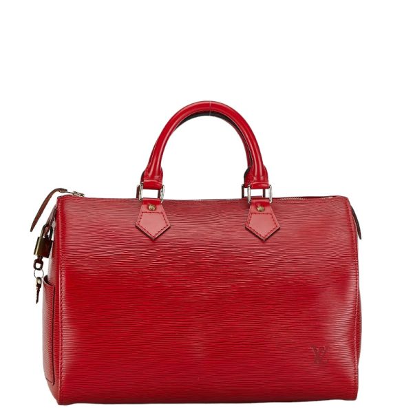 1 0154801 3 Louis Vuitton Epi Speedy 30 Mini M43007 Castilian Red