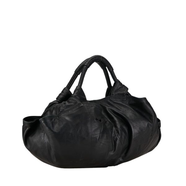 1 0154803 2 LOEWE Nappa Aire Anagram Handbag Black Leather