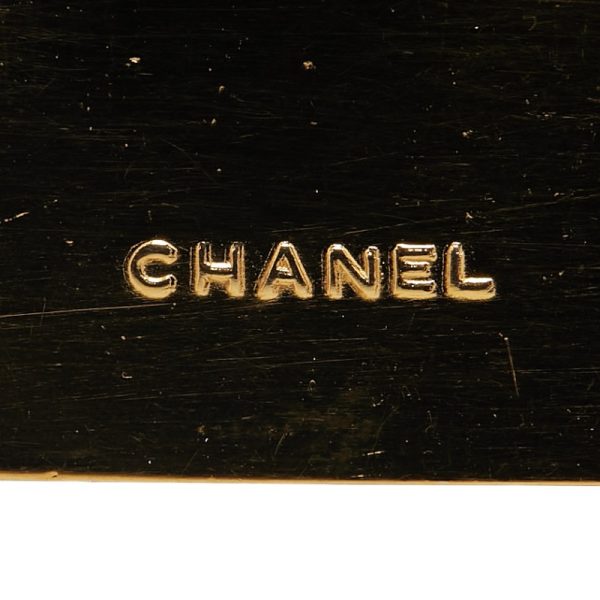 1 0154804 4 CHANEL Vintage Logo Brooch Gold Plated