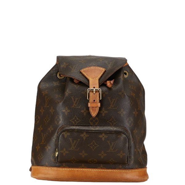 1 0154814 1 Louis Vuitton Montsouris MM Rucksack Backpack M51136 Brown