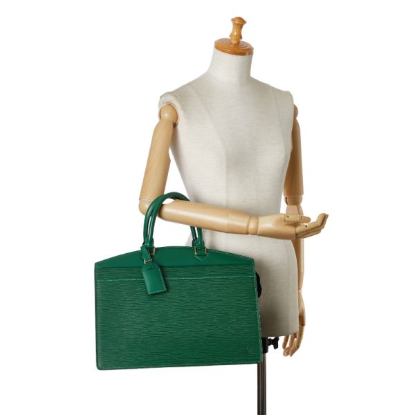 1 0155502 13 Louis Vuitton Epi Riviera Handbag M48184 Borneo Green Leather