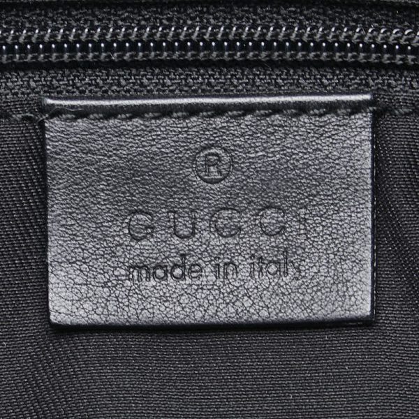 1 0155507 7 Gucci Abbey handbag tote bag black silver leather