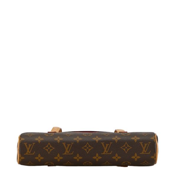 1 0155510 4 Louis Vuitton Monogram Sonatine M51902 Brown Leather