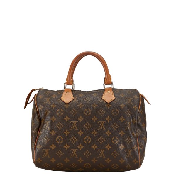 1 0155528 3 Louis Vuitton Monogram Speedy 30 Handbag M41526 Brown PVC Leather