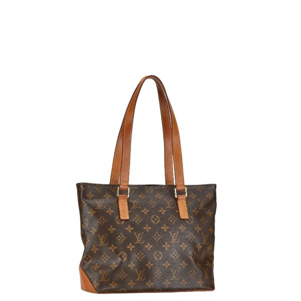 1 0155532 2 Louis Vuitton Monogram Hippo Piano Handbag Tote Bag M51148 Brown PVC Leather