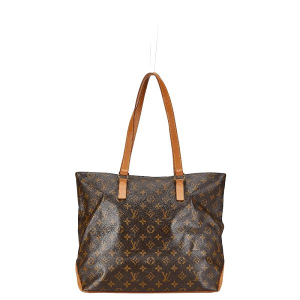 1 0155539 1 Louis Vuitton Monogram Cabas Mezzo Shoulder Bag M51151 Brown