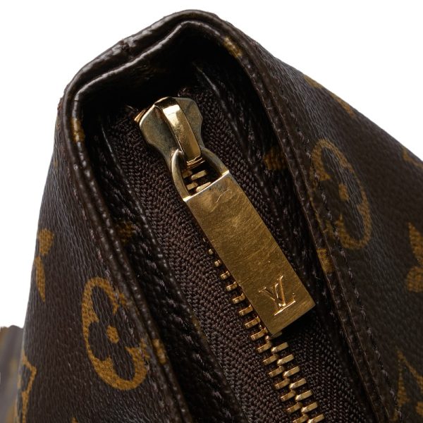 1 0155539 7 Louis Vuitton Monogram Cabas Mezzo Shoulder Bag M51151 Brown