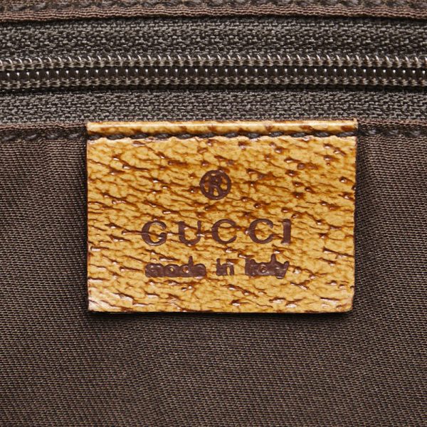 1 0155541 7 Gucci GG canvas tote bag beige brown canvas leather