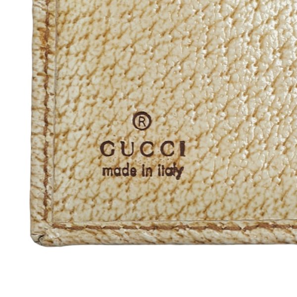 1 0155553 8 Gucci GG Canvas Bifold Wallet Compact Wallet Beige Brown