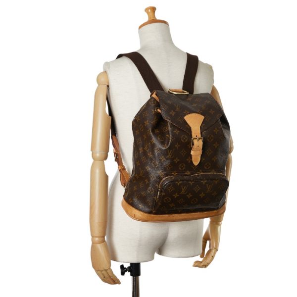 1 0155655 11 Louis Vuitton Montsouris GM Rucksack Backpack M51135 Brown