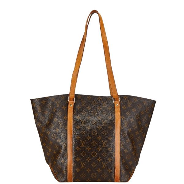 1 0155664 1 Louis Vuitton Monogram Sac Shopping Bag M51108 Brown