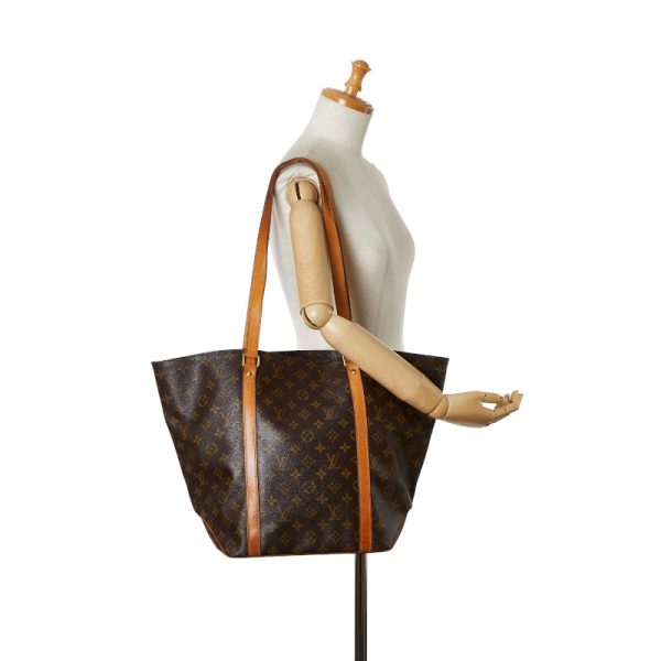 1 0155664 9 Louis Vuitton Monogram Sac Shopping Bag M51108 Brown