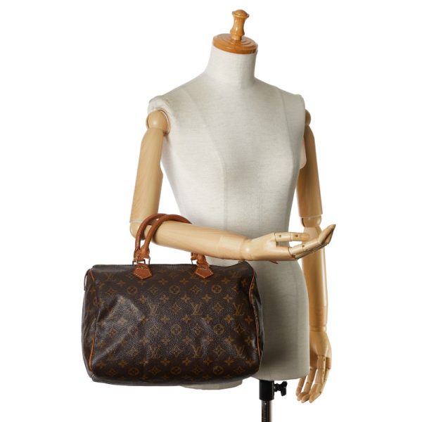 1 0155665 9 Louis Vuitton Monogram Speedy 30 M41526 Brown