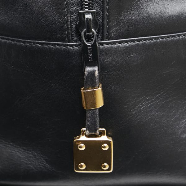 1 0155668 5 LOEWE Amazona Boston Bag Handbag Black Leather