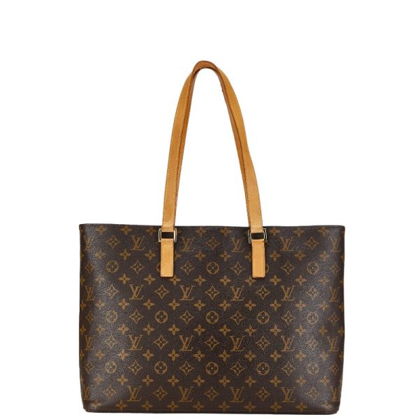 1 0155675 3 Louis Vuitton Monogram Luco Tote Handbag M51155 Brown