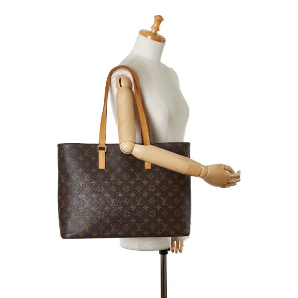 1 0155675 9 Louis Vuitton Monogram Luco Tote Handbag M51155 Brown