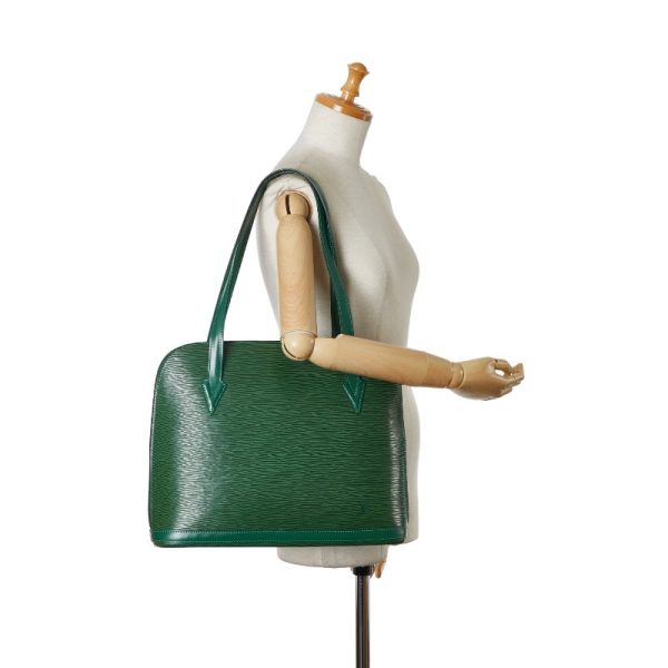 1 0155677 10 Louis Vuitton Epi Russac shoulder bag M52284 Borneo green