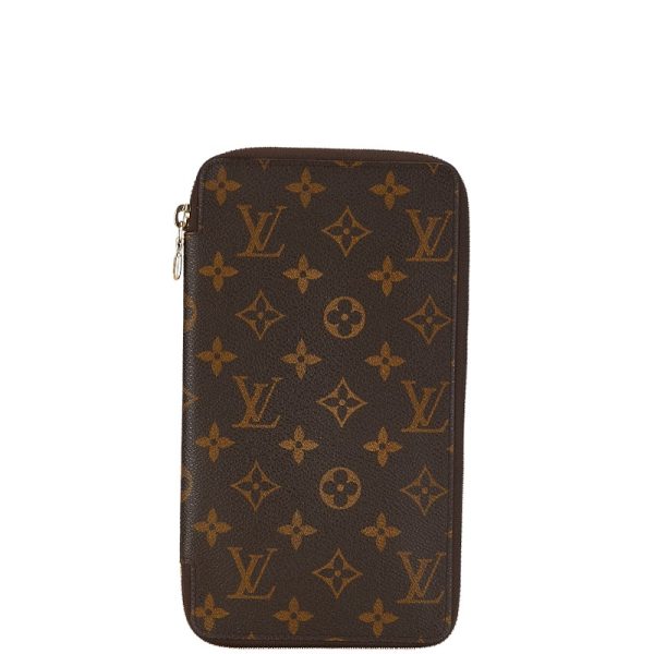 1 0155682 1 Louis Vuitton Monogram Organizer de Voyage Travel Wallet M60120 Brown