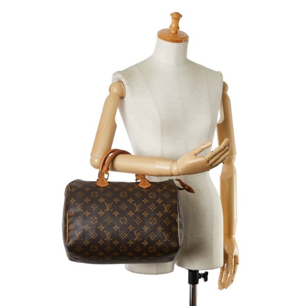 1 0155950 9 Louis Vuitton Monogram Speedy 30 M41526 Brown