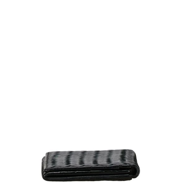 1 0155980 4 Bottega Veneta Intrecciato Long Wallet Black Leather