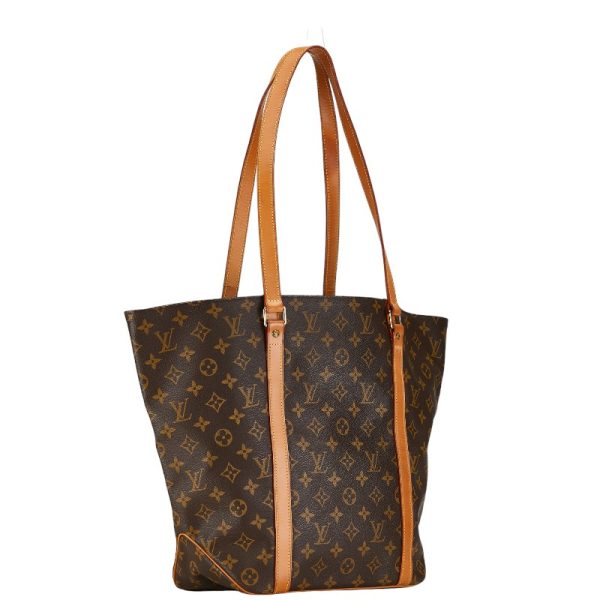 1 0156259 2 Louis Vuitton Monogram Sac Shopping Tote Bag M51108 Brown