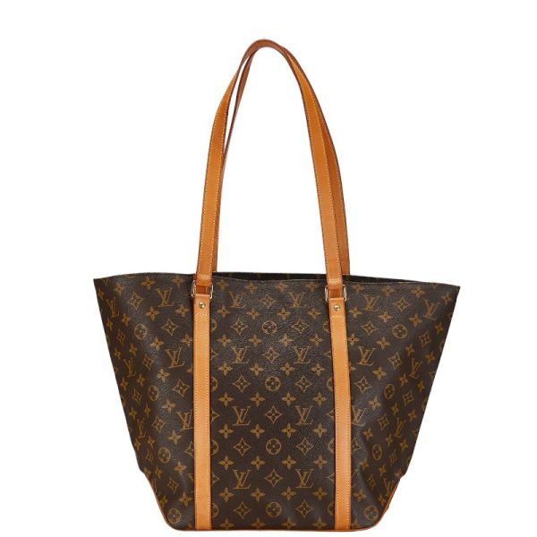 1 0156259 3 Louis Vuitton Monogram Sac Shopping Tote Bag M51108 Brown