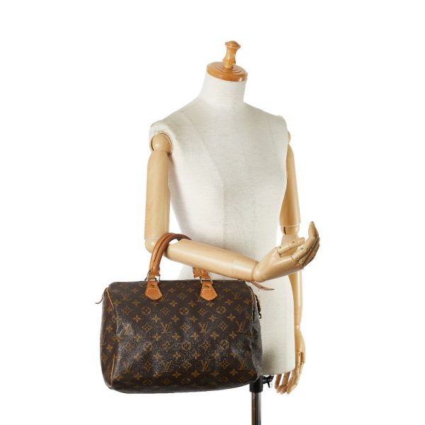 1 0156262 11 Louis Vuitton Monogram Speedy 30 Shoulder Bag M41526 Brown