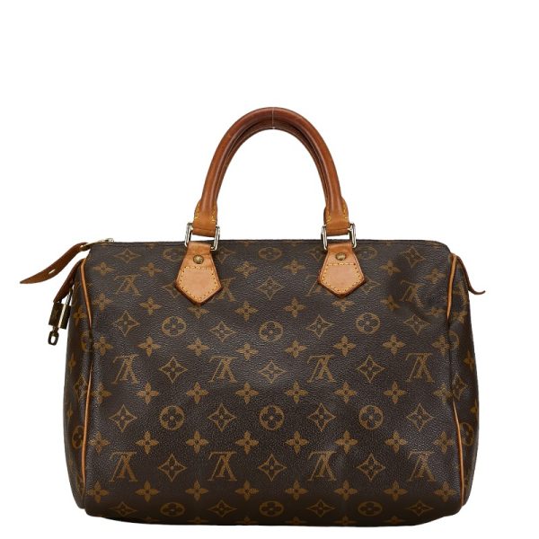 1 0156262 3 Louis Vuitton Monogram Speedy 30 Shoulder Bag M41526 Brown