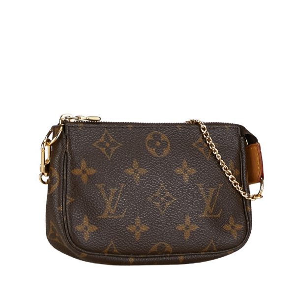 1 0156263 2 Louis Vuitton Mini Pochette Accessoire Pochette M58009 Brown