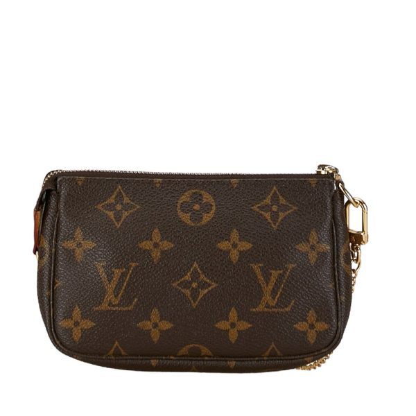 1 0156263 3 Louis Vuitton Mini Pochette Accessoire Pochette M58009 Brown