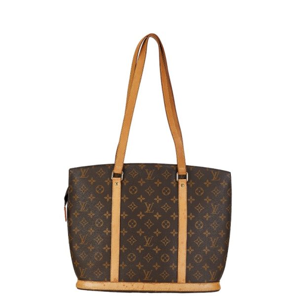 1 0156273 3 Louis Vuitton Monogram Babylon Tote Handbag Brown