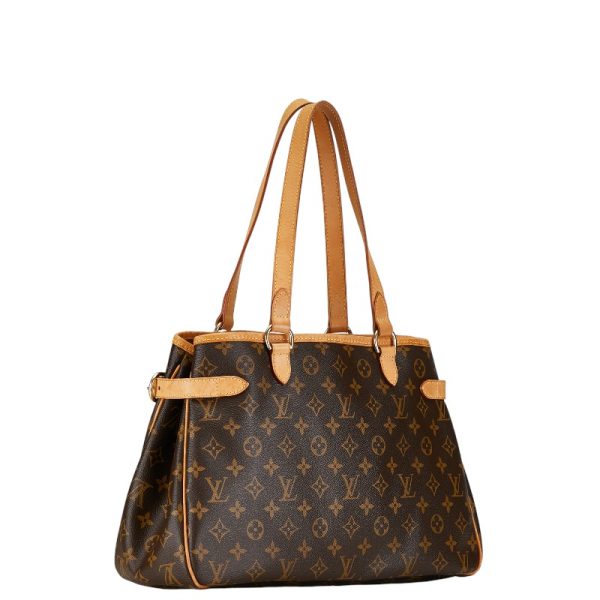 1 0156274 2 Louis Vuitton Monogram Batignolles Tote Bag M51154 Brown