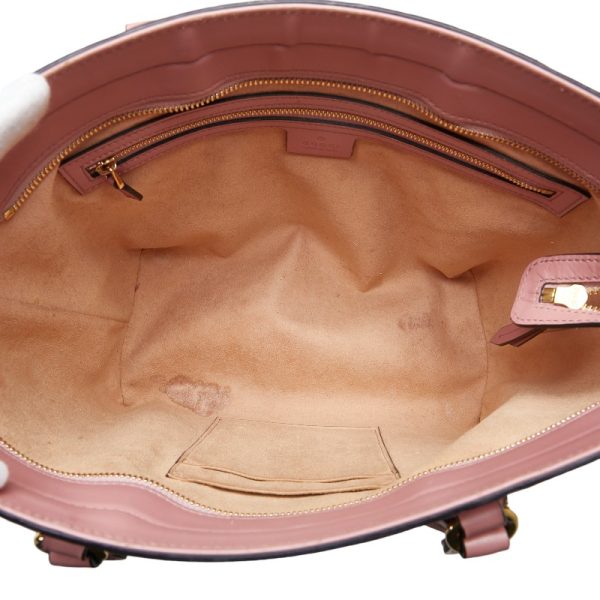 1 0156283 9 Gucci Guccisima handbag shoulder bag 2WAY 432124 pink gold leather