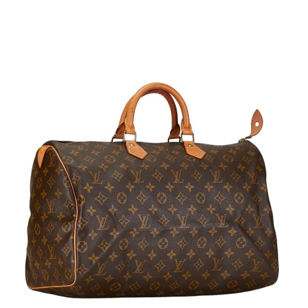 1 0156287 2 Louis Vuitton Monogram Speedy 40 Boston Bag M41522 Brown