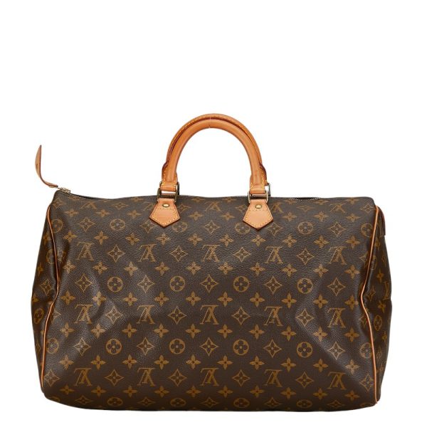 1 0156287 3 Louis Vuitton Monogram Speedy 40 Boston Bag M41522 Brown