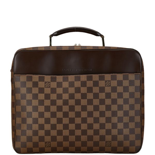 1 0156288 1 Louis Vuitton Damier Porte Ordinateur Savana Business Bag Brown